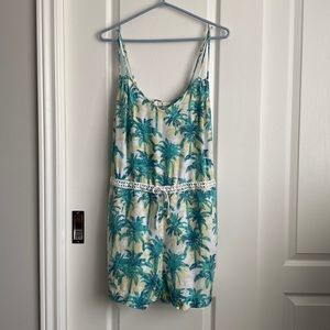 Roxy - Retro Vibes Romper with Palm Trees